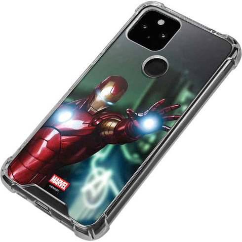 Marvel Tony Stark Iron Man Google Pixel 5 Clear Case